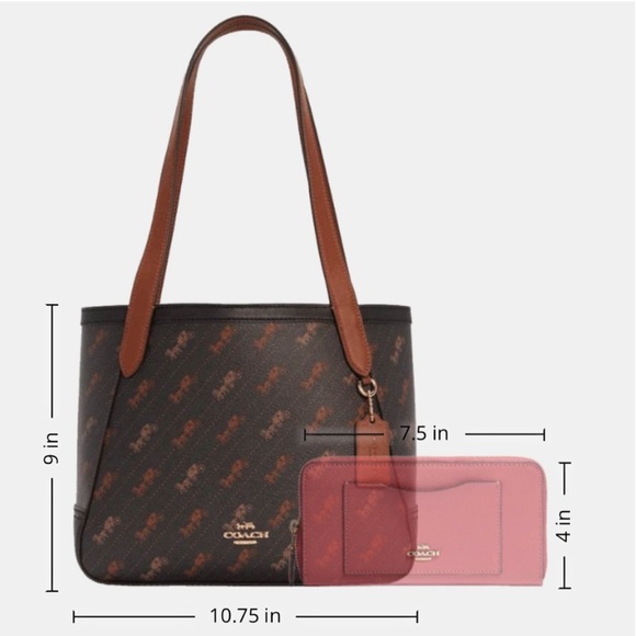 Coach HORSE AND CARRIAGE TOTE WITH HORSE AND CARRIAGE DOT PRINT - Picture 11 of 12